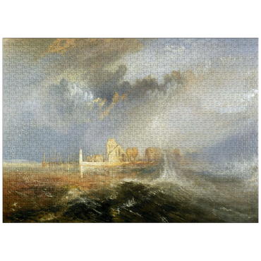 puzzleplate Quillebeuf, Mouth of the Seine 1000 Jigsaw Puzzle