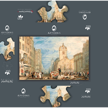 High Street, Edinburgh 100 Jigsaw Puzzle box 3D Modell