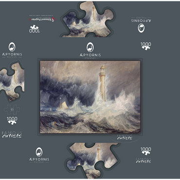 Bell Rock Lighthouse 1000 Jigsaw Puzzle box 3D Modell