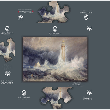 Bell Rock Lighthouse 500 Jigsaw Puzzle box 3D Modell