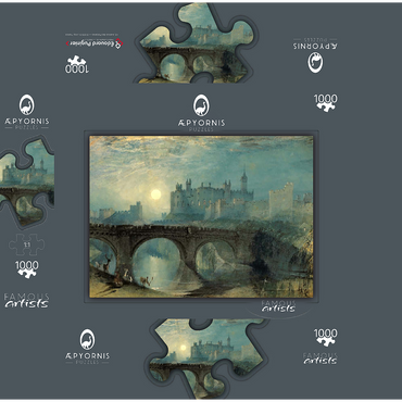 Alnwick Castle 1000 Jigsaw Puzzle box 3D Modell