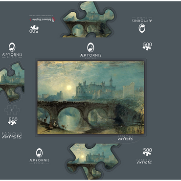 Alnwick Castle 500 Jigsaw Puzzle box 3D Modell