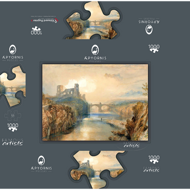 Barnard Castle 1000 Jigsaw Puzzle box 3D Modell