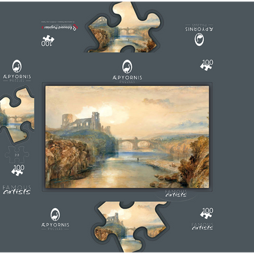 Barnard Castle 100 Jigsaw Puzzle box 3D Modell