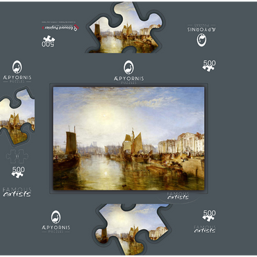 Harbor of Dieppe: Changement de Domicile 500 Jigsaw Puzzle box 3D Modell