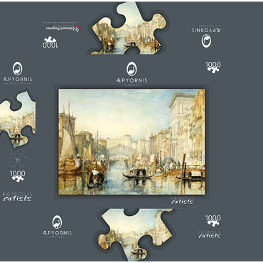 Venice: The Rialto 1000 Jigsaw Puzzle box 3D Modell