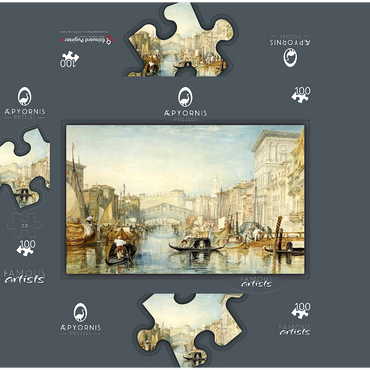 Venice: The Rialto 100 Jigsaw Puzzle box 3D Modell
