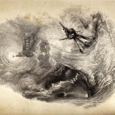 St. Michael's Mount, Shipwreck of Lycidas 1000 Jigsaw Puzzle 3D Modell