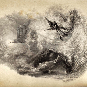 St. Michael's Mount, Shipwreck of Lycidas 100 Jigsaw Puzzle 3D Modell