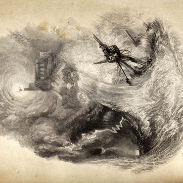 St. Michael's Mount, Shipwreck of Lycidas 500 Jigsaw Puzzle 3D Modell