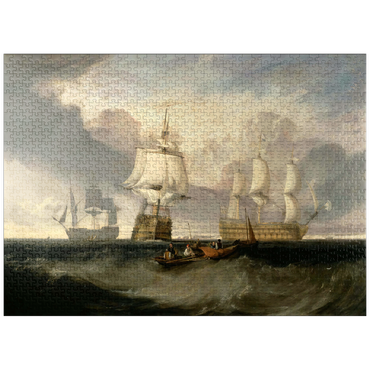 puzzleplate The Victory Returning from Trafalgar, in Three Positions 1000 Jigsaw Puzzle