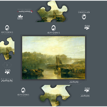 Abingdon 500 Jigsaw Puzzle box 3D Modell