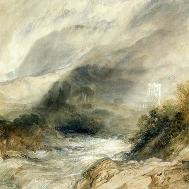 Llanthony Abbey, Monmouthshire 500 Jigsaw Puzzle 3D Modell