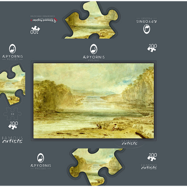 Aysgarth Force, Richmondshire 100 Jigsaw Puzzle box 3D Modell