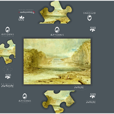 Aysgarth Force, Richmondshire 500 Jigsaw Puzzle box 3D Modell
