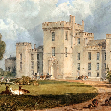 View of Hampton Court, Herefordshire, from the Northwest 500 Jigsaw Puzzle 3D Modell