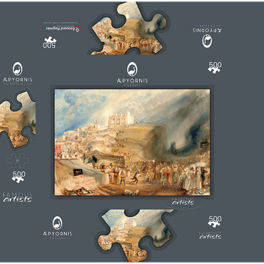 Saint Catherine's Hill, Guildford, Surrey 500 Jigsaw Puzzle box 3D Modell