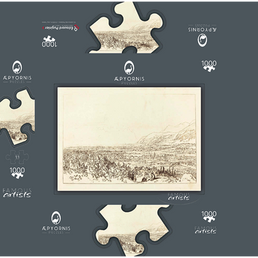 Chain of Alps from Grenoble to Chamberi 1000 Jigsaw Puzzle box 3D Modell