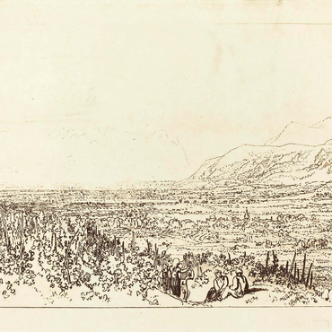 Chain of Alps from Grenoble to Chamberi 100 Jigsaw Puzzle 3D Modell