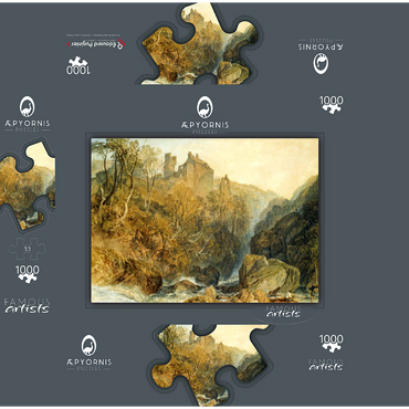 Rosslyn Castle 1000 Jigsaw Puzzle box 3D Modell