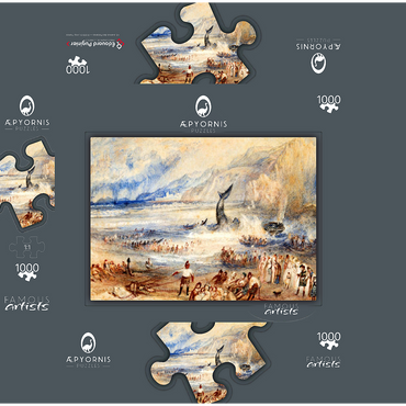 The Whale on Shore 1000 Jigsaw Puzzle box 3D Modell