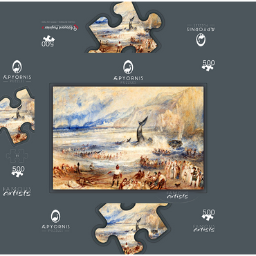 The Whale on Shore 500 Jigsaw Puzzle box 3D Modell