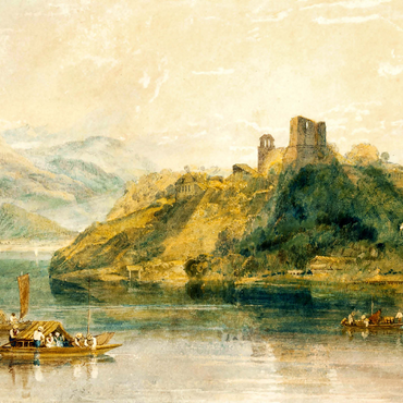 Château de Rinkenberg, on the Lac de Brienz, Switzerland 500 Jigsaw Puzzle 3D Modell