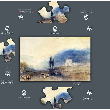 Bellinzona 100 Jigsaw Puzzle box 3D Modell