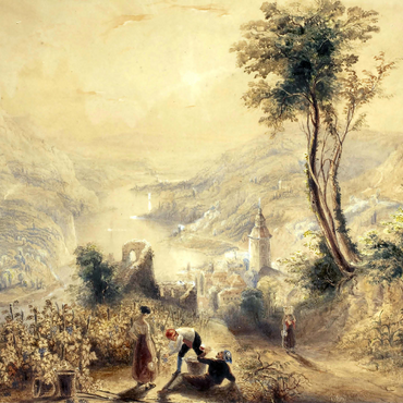 Berncastle (Oberwesel) 500 Jigsaw Puzzle 3D Modell