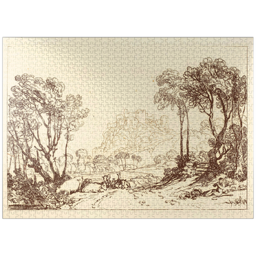 puzzleplate The Castle Above the Meadows 1000 Jigsaw Puzzle