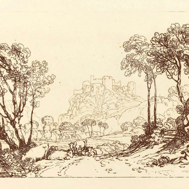 The Castle Above the Meadows 500 Jigsaw Puzzle 3D Modell