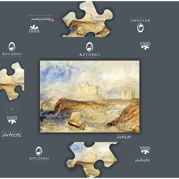 Dunstaffnage 1000 Jigsaw Puzzle box 3D Modell