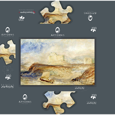 Dunstaffnage 100 Jigsaw Puzzle box 3D Modell