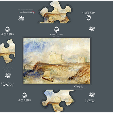 Dunstaffnage 500 Jigsaw Puzzle box 3D Modell