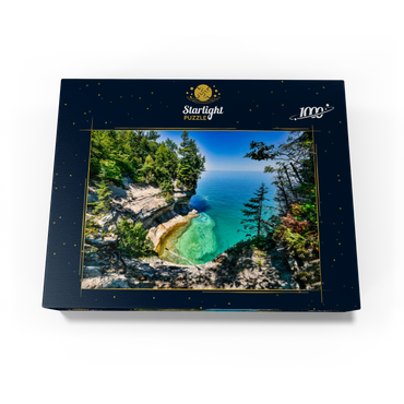 The towering view of Lake Superior from Michigan on the Upper Peninsula 1000 Jigsaw Puzzle box view1