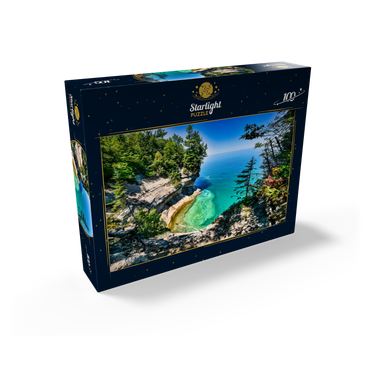 The towering view of Lake Superior from Michigan on the Upper Peninsula 100 Jigsaw Puzzle box view1