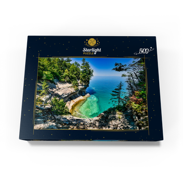 The towering view of Lake Superior from Michigan on the Upper Peninsula 500 Jigsaw Puzzle box view1