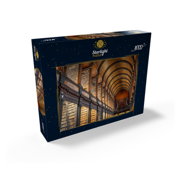 Books in the Long Room Library, Trinity College Dublin Ireland 1000 Jigsaw Puzzle box view1