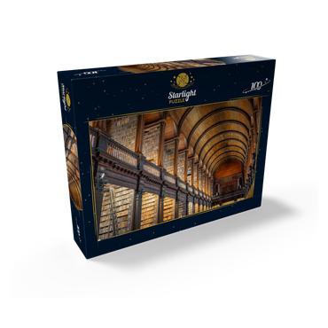 Books in the Long Room Library, Trinity College Dublin Ireland 100 Jigsaw Puzzle box view1