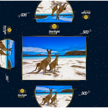 Esperence Lucky Bay Western Australia Kangaroo Beach 500 Jigsaw Puzzle box 3D Modell