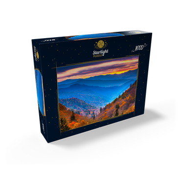Smoky Mountains National Park, Tennessee, USA Autumn landscape at dawn. 1000 Jigsaw Puzzle box view1