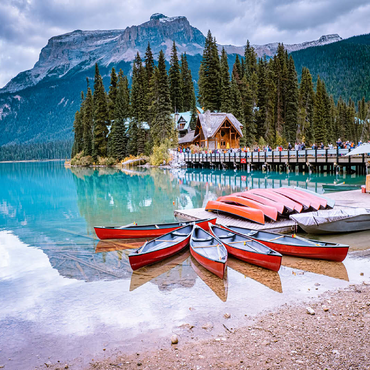 Emerald Lake Yoho National Park Canada British Columbia 100 Jigsaw Puzzle 3D Modell