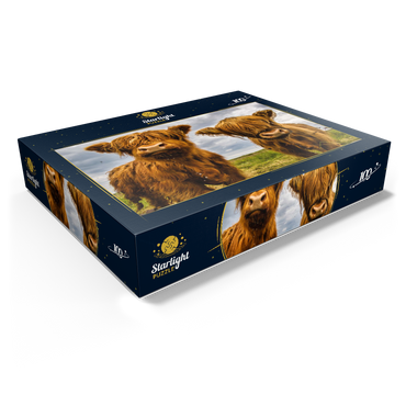 Two highland cows 100 Jigsaw Puzzle box view1