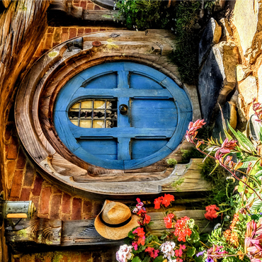 Hobbit House in Hobbiton, New Zealand 1000 Jigsaw Puzzle 3D Modell