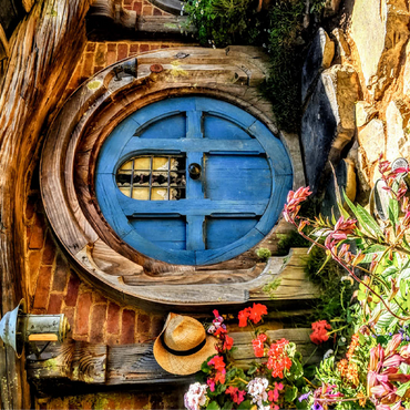 Hobbit House in Hobbiton, New Zealand 100 Jigsaw Puzzle 3D Modell