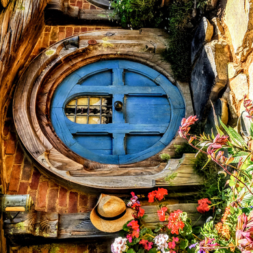 Hobbit House in Hobbiton, New Zealand 500 Jigsaw Puzzle 3D Modell