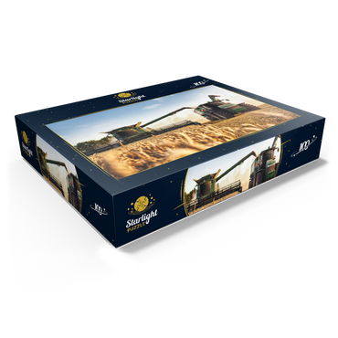 Combine combine and tractor for wheat field 100 Jigsaw Puzzle box view1