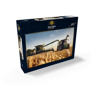 Combine combine and tractor for wheat field 100 Jigsaw Puzzle box view1