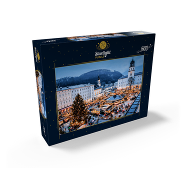 Salzburg, Austria: Christmas market in the old town of Salzburg. 500 Jigsaw Puzzle box view1