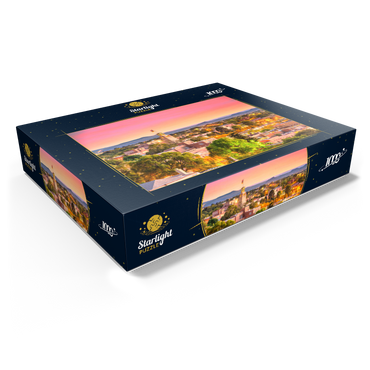 Santa Fe, New Mexico, USA Downtown skyline at dusk. 1000 Jigsaw Puzzle box view1